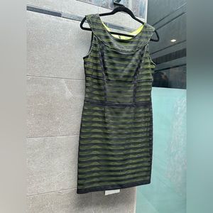 MARC New York black & lime green dress